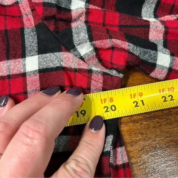 Eddie Bauer men’s flannel size small 100% cotton red black white plaid - Picture 6 of 6